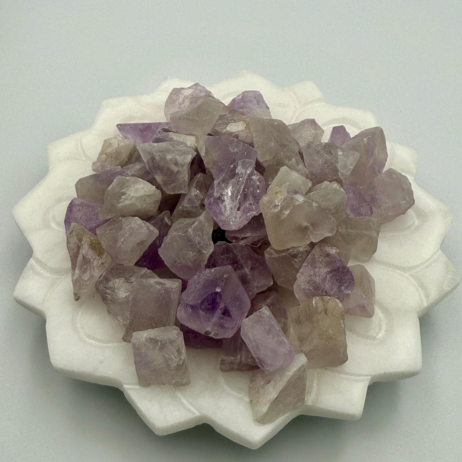Raw Vera Cruz Amethyst Beads: Lavender Crystal Nuggets for Jewelry