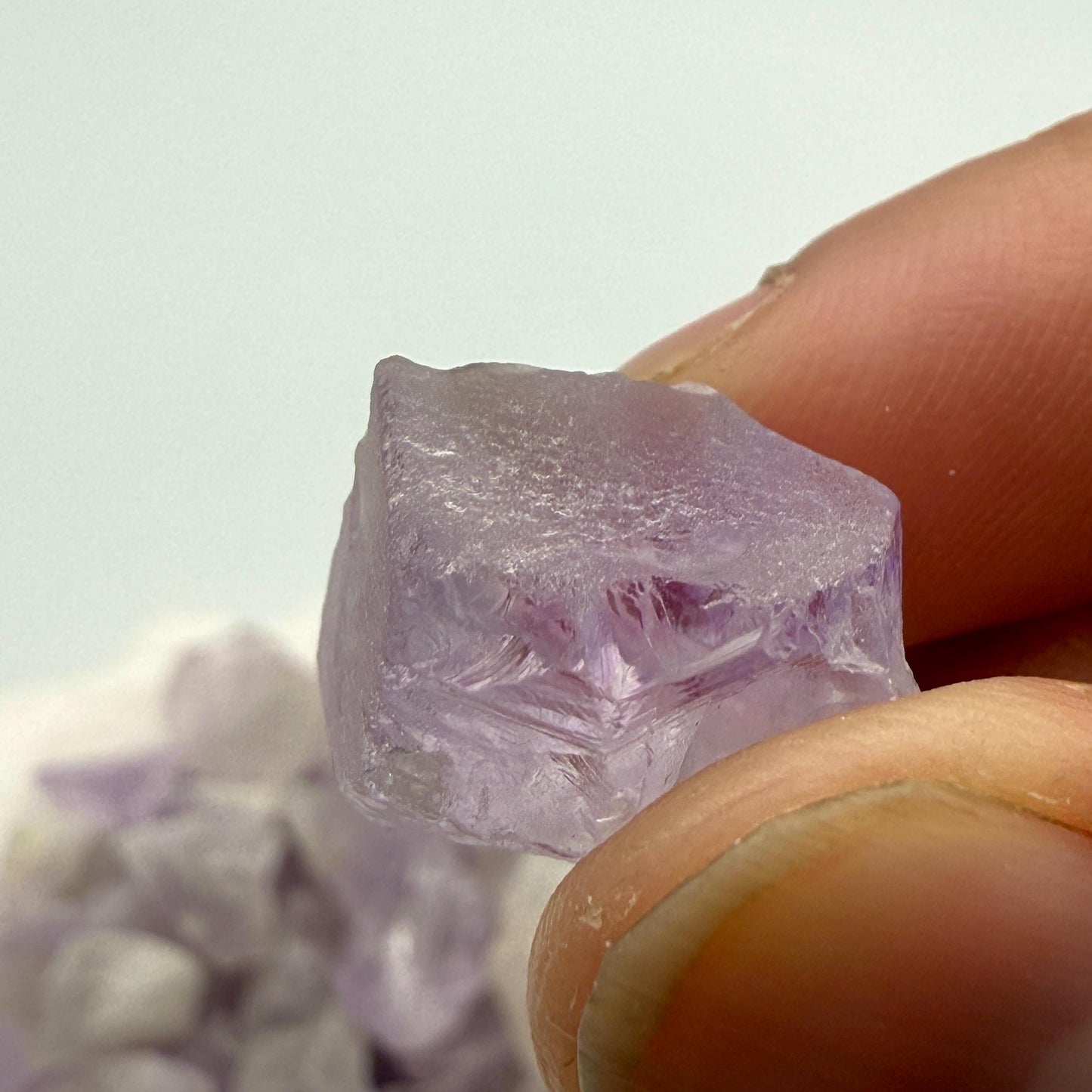 Raw Vera Cruz Amethyst Beads: Lavender Crystal Nuggets for Jewelry