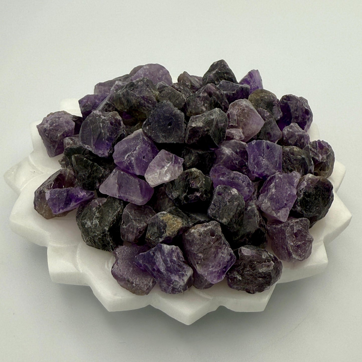 Raw Amethyst Beads: Natural Purple Crystal Nuggets, Spiritual Jewelry Making