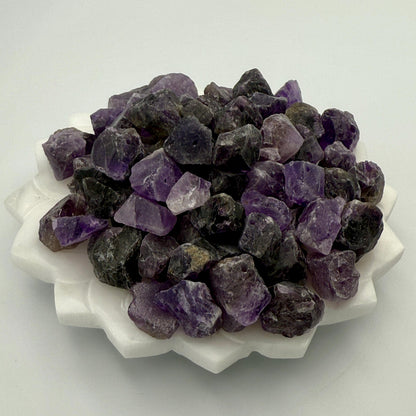 Raw Amethyst Beads: Natural Purple Crystal Nuggets, Spiritual Jewelry Making