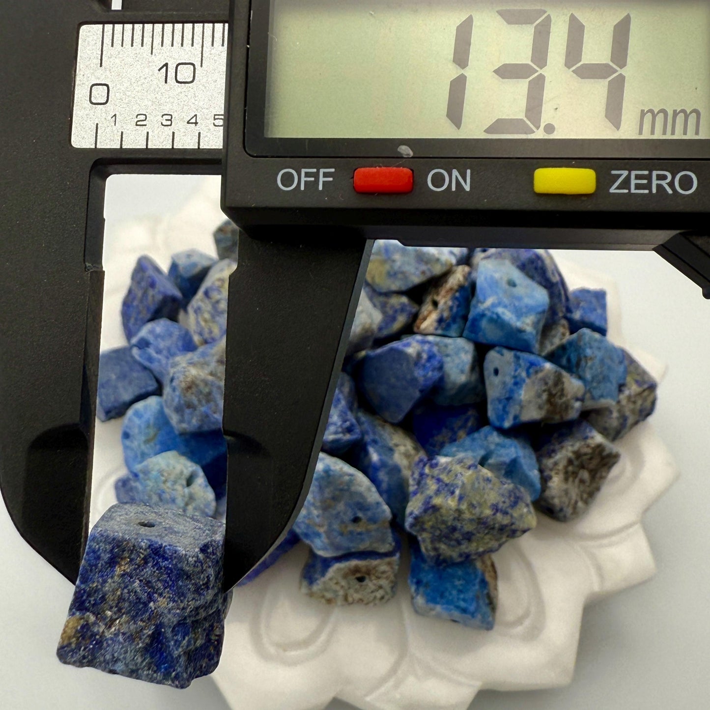 Raw Lapis Lazuli Beads: Deep Blue Gemstone Nuggets for Jewelry