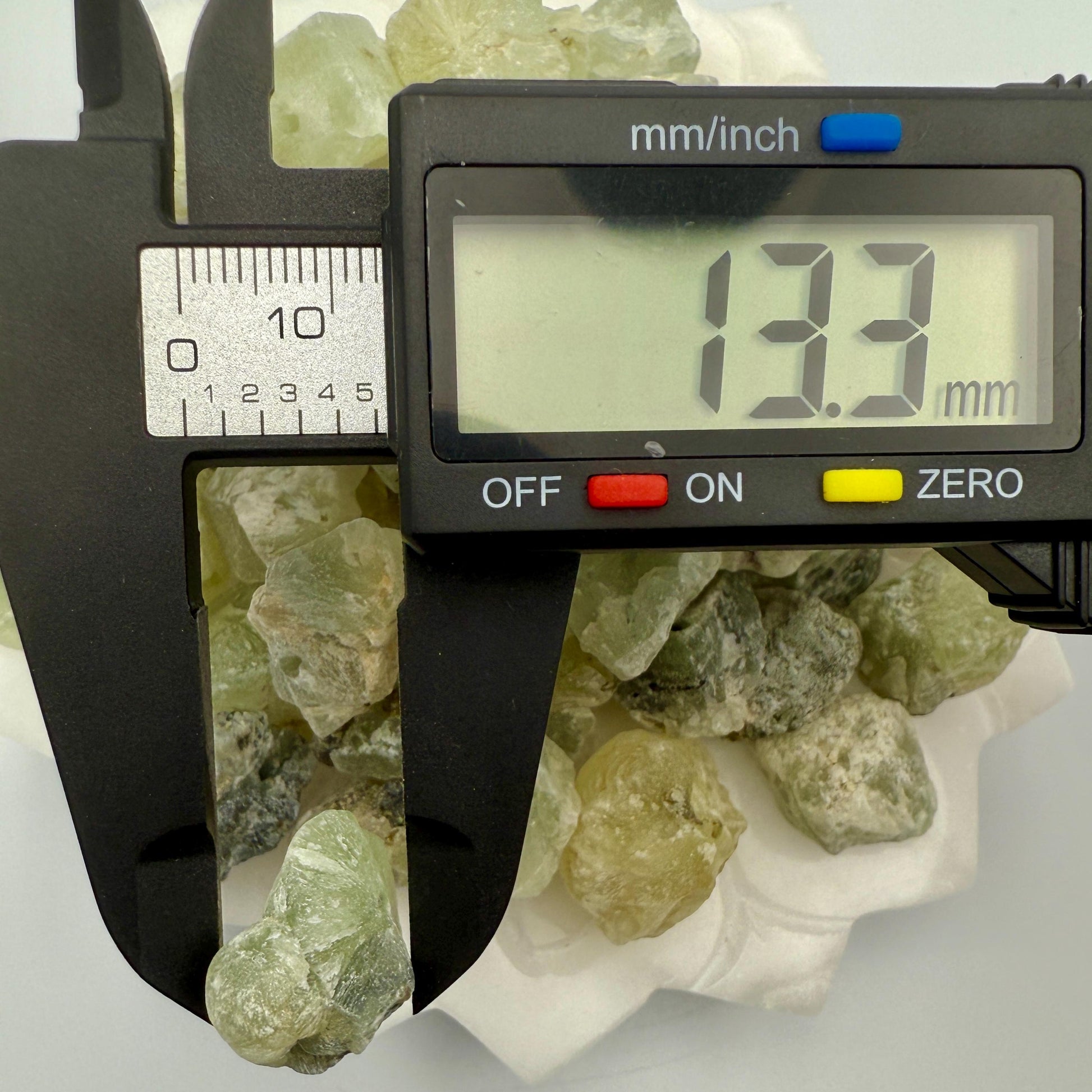 Raw Prehnite Beads: Natural Green Gemstone Nuggets for Jewelry Making