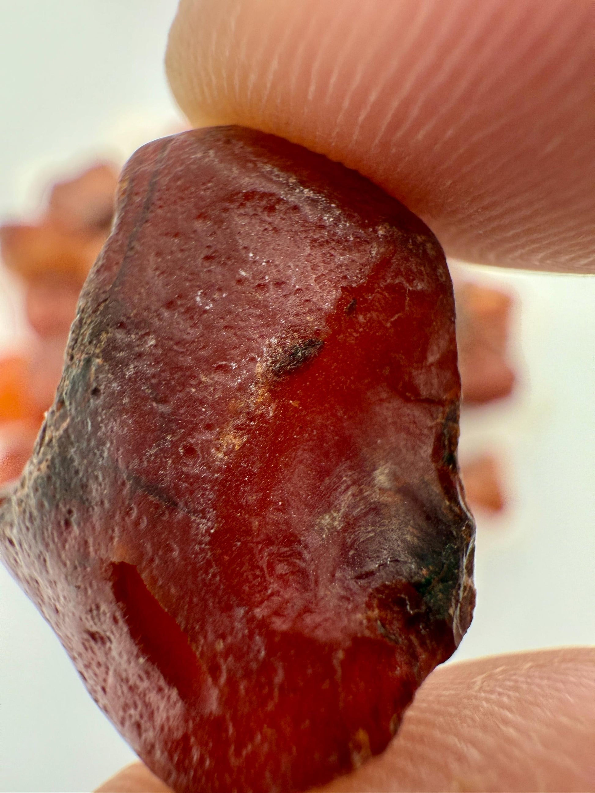 Raw Red Agate Beads: Natural Gemstone Nuggets for Jewelry Making