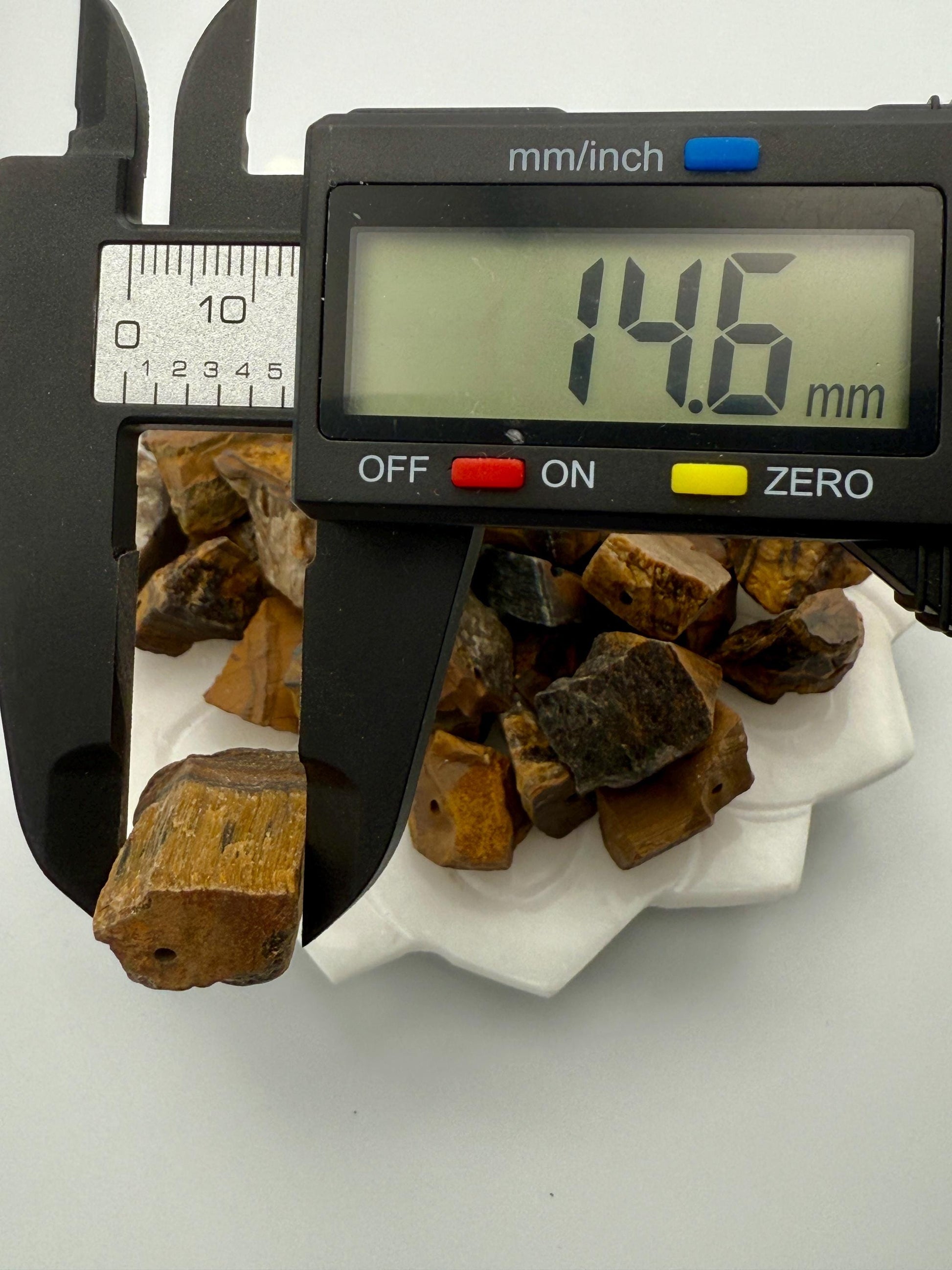 Raw Tiger Eye Beads: Golden Brown Gemstone Nuggets, Pre-Drilled