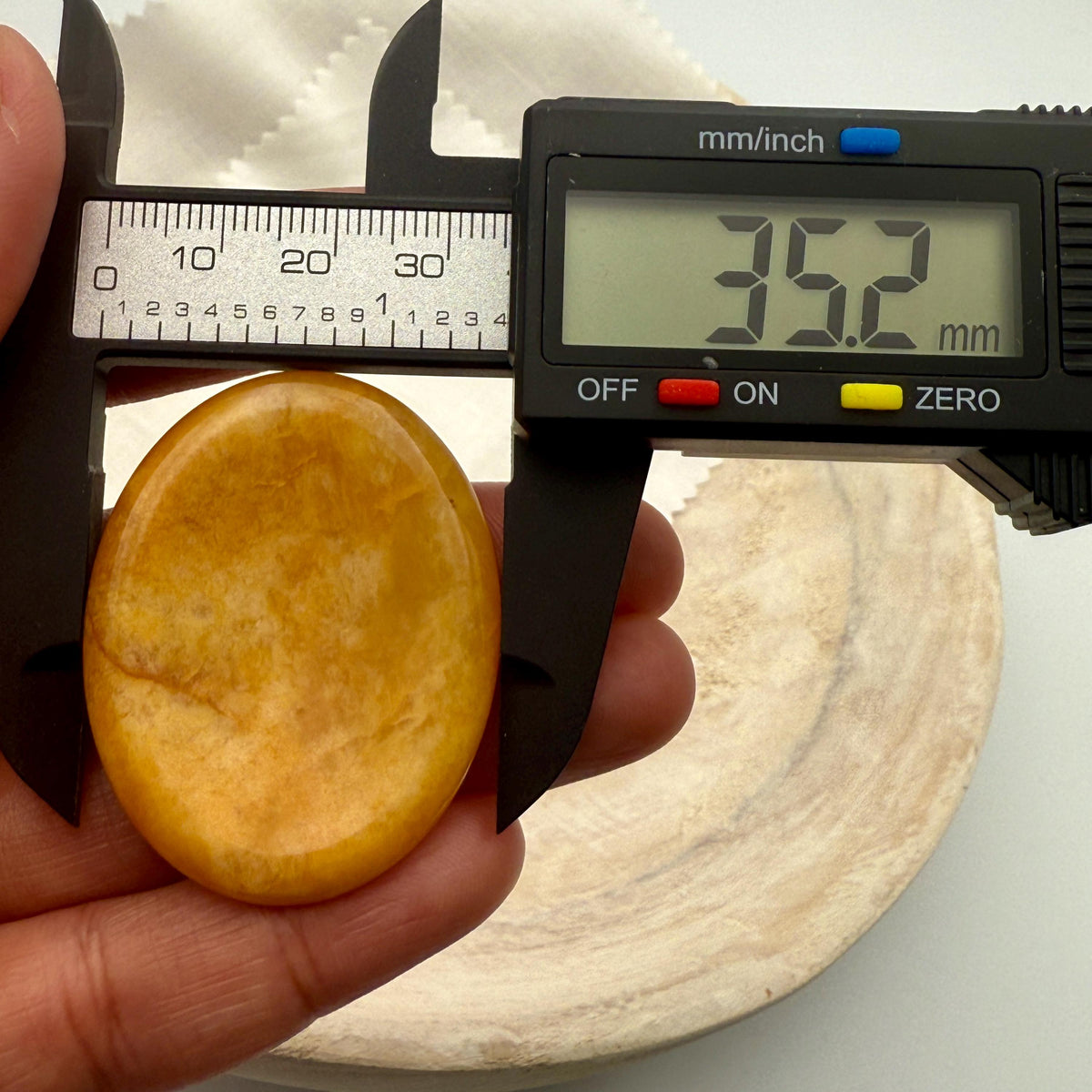 Golden Healer Worry Stone — Calm & Clarity