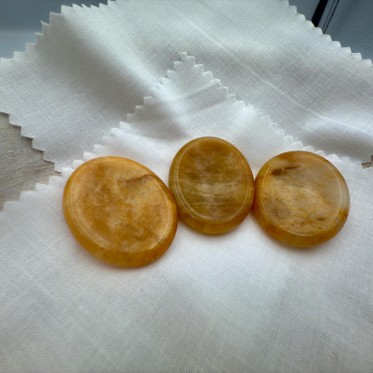 Golden Healer Worry Stone — Calm & Clarity