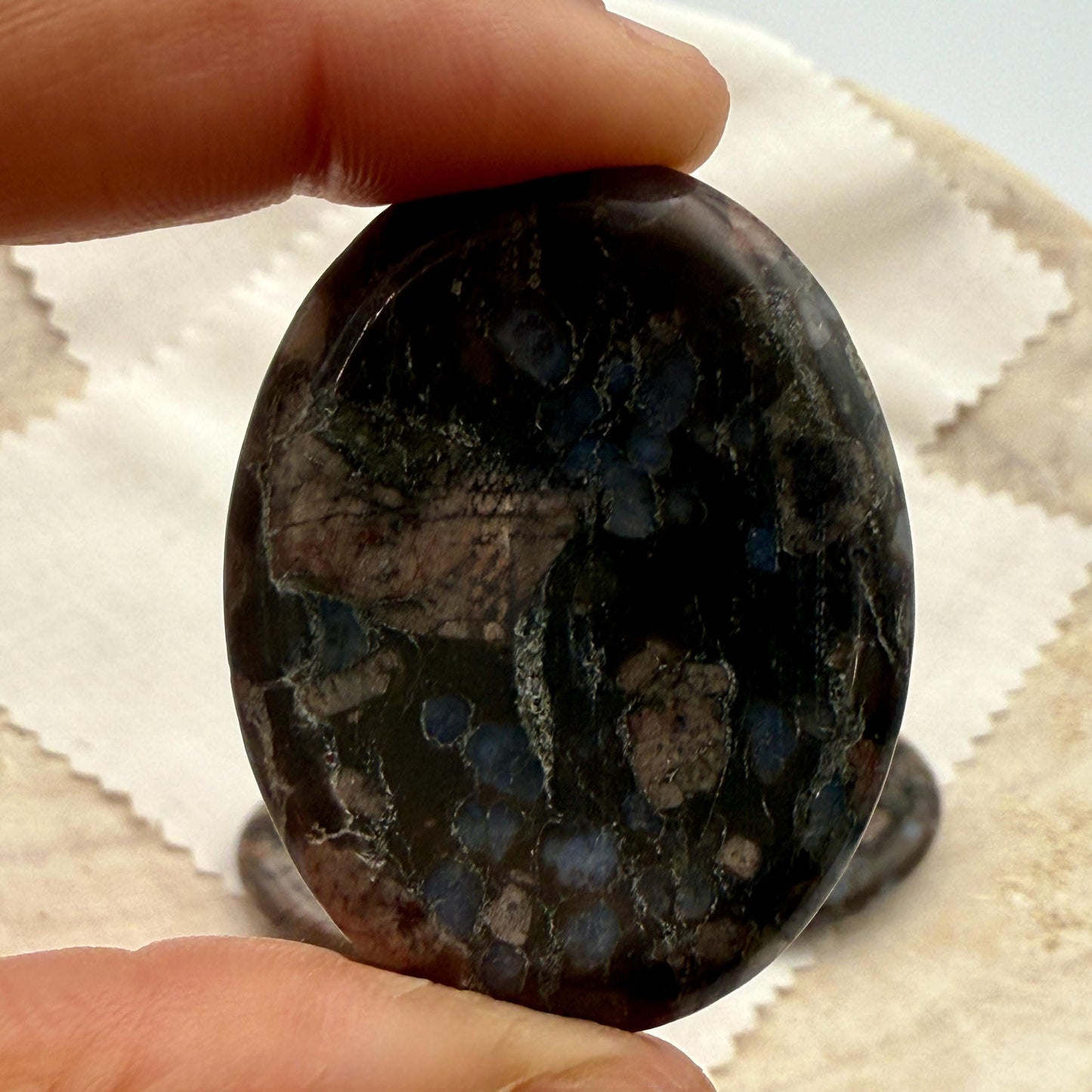 Que Sera Worry Stone - Metaphysical Palm Crystal, Brazil