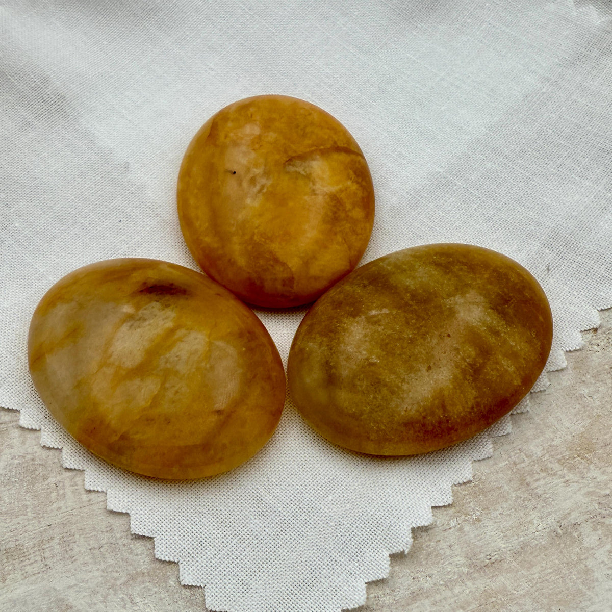 Golden Healer Worry Stone — Calm & Clarity