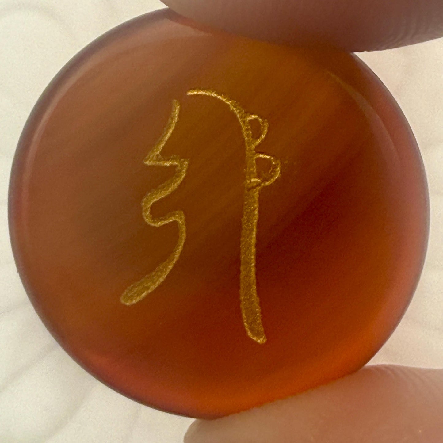 Carnelian Reiki Healing Stone Set: Hand Engraved Metaphysical Energy Healing Crystal | Shazu.com