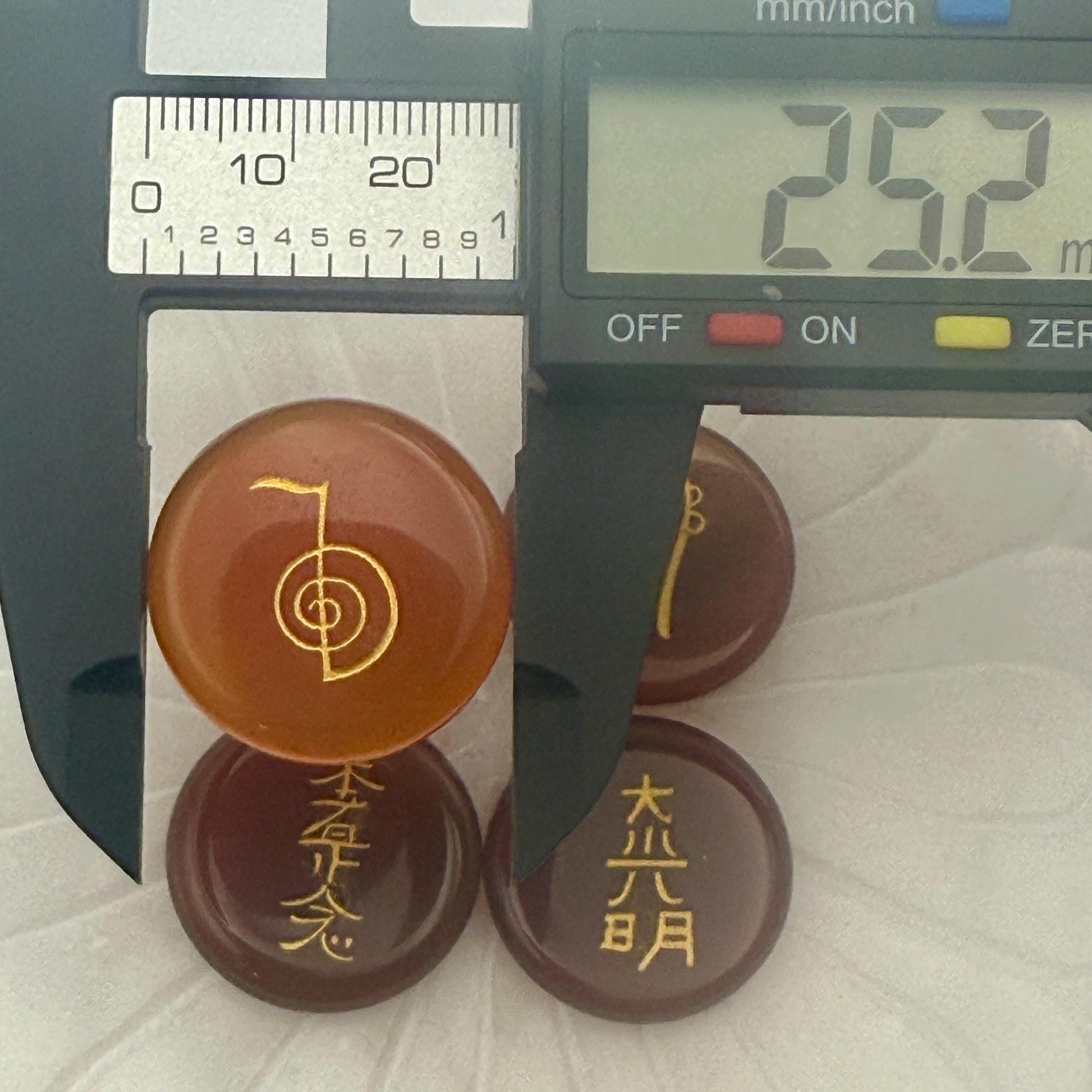 Carnelian Reiki Healing Stone Set: Hand Engraved Metaphysical Energy Healing Crystal | Shazu.com