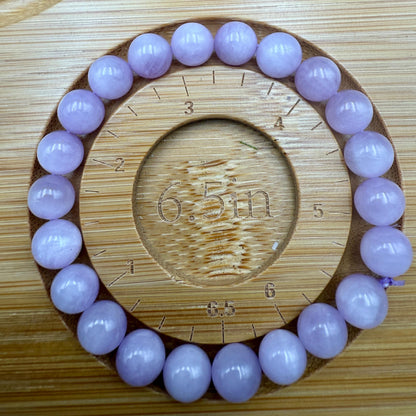 AAA Premium Kunzite Bracelet 8.6-8.8 mm Beads – Pink Spodumene for Love, Calm & Emotional Healing | Shazu.com