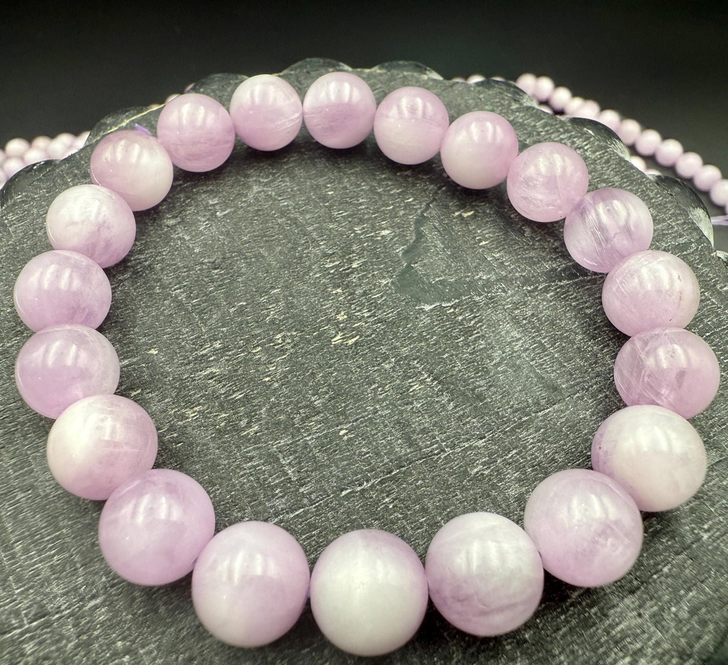 AAA Premium Kunzite Bracelet 10mm Beads – Pink Spodumene for Love, Calm & Emotional Healing | Shazu.com