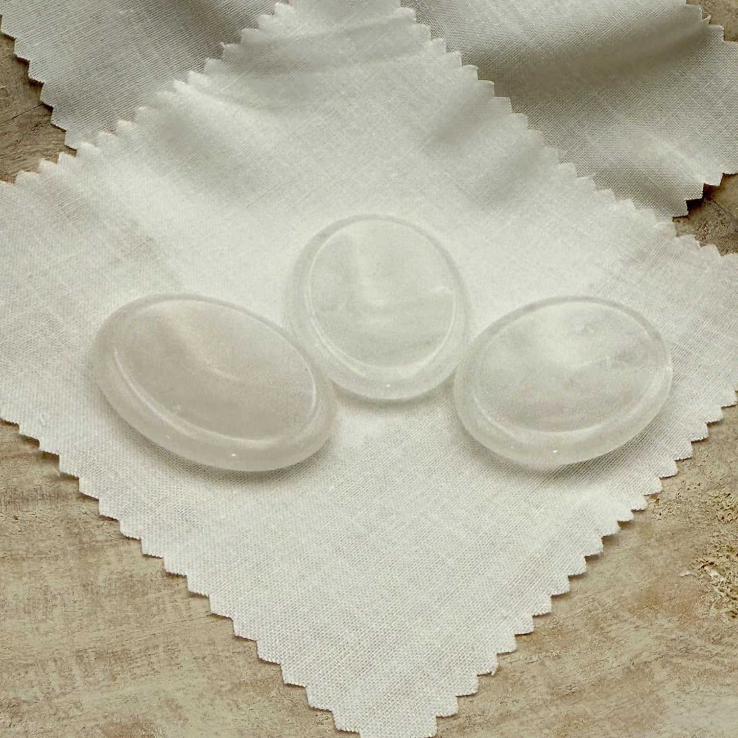 Himalayan Crystal Quartz Worry Stone – Palm Healing Stone