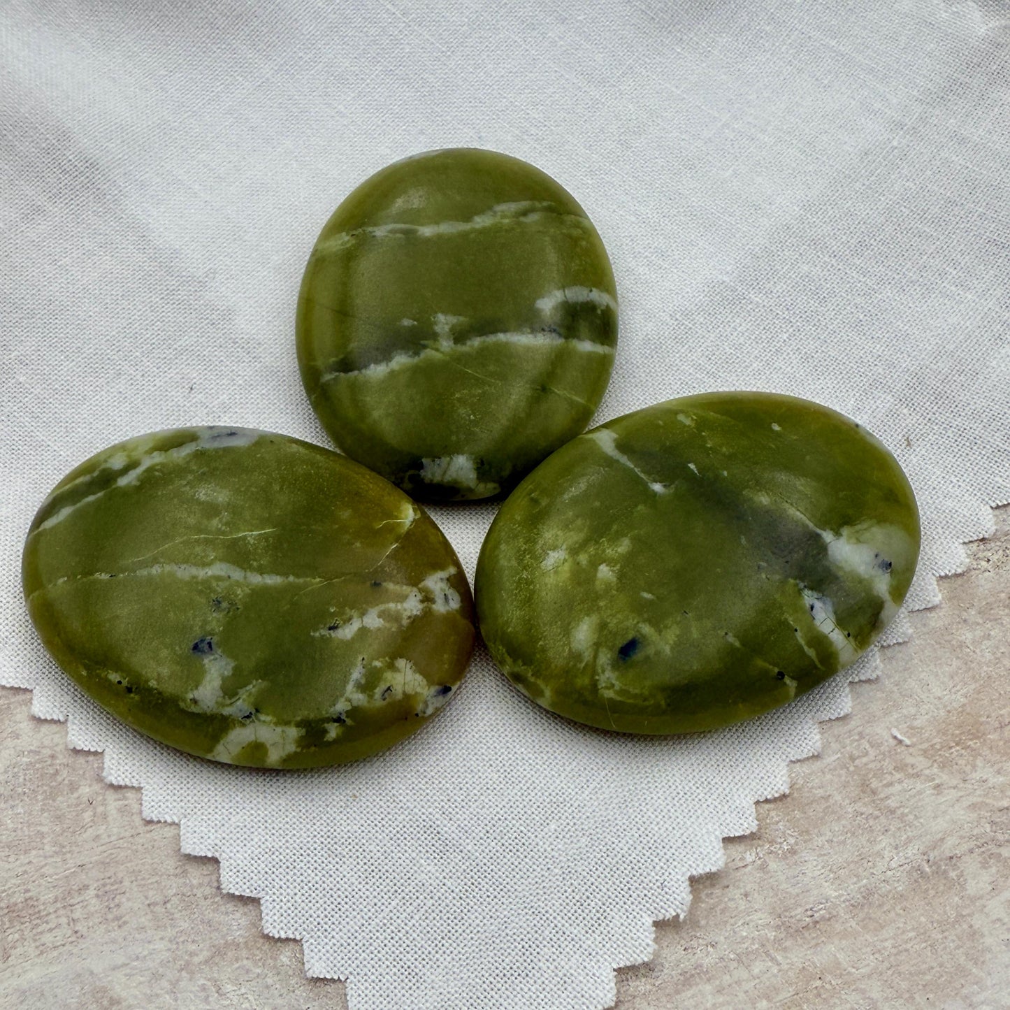 Chinese Jade Worry Stone – Metaphysical Palm Stone for Harmony