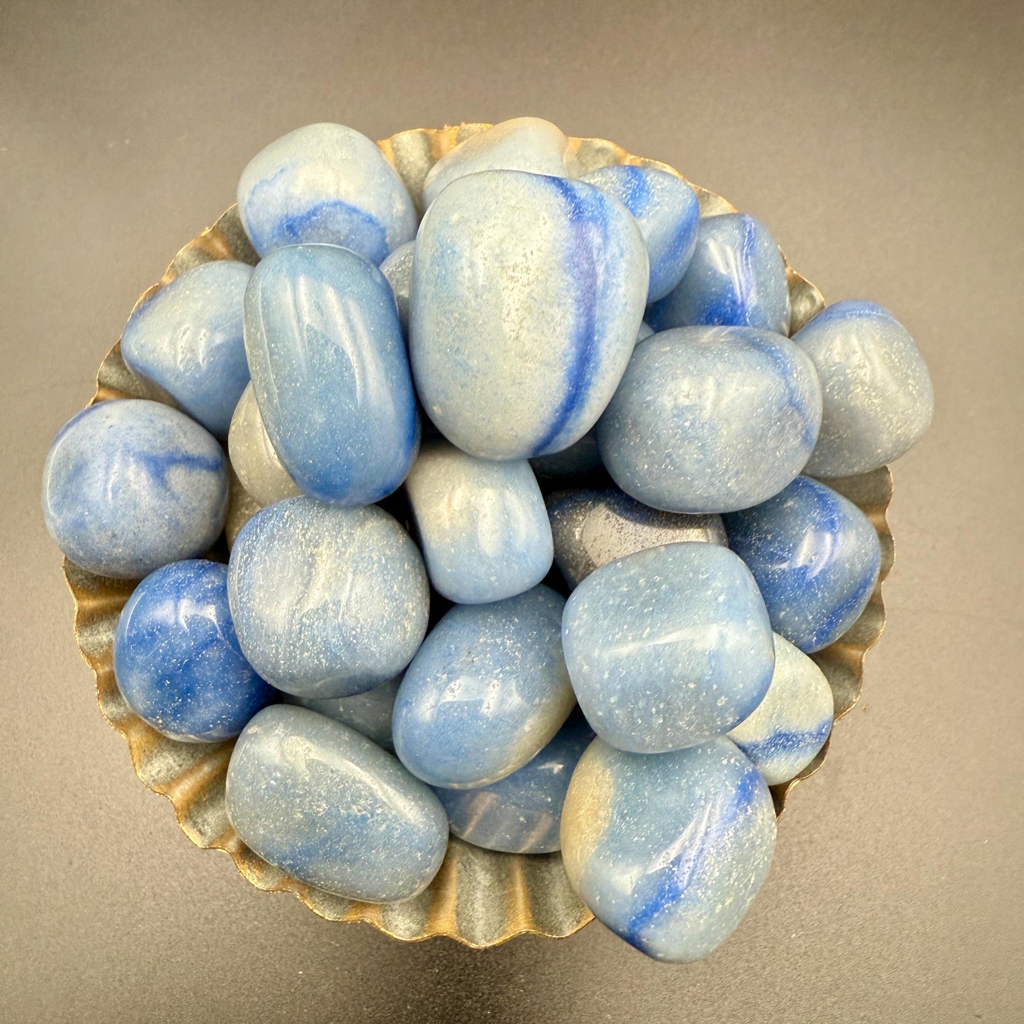 Blue Aventurine Tumbled Stone – Natural Crystal for Focus, Confidence, Inner Strength & Mental Clarity