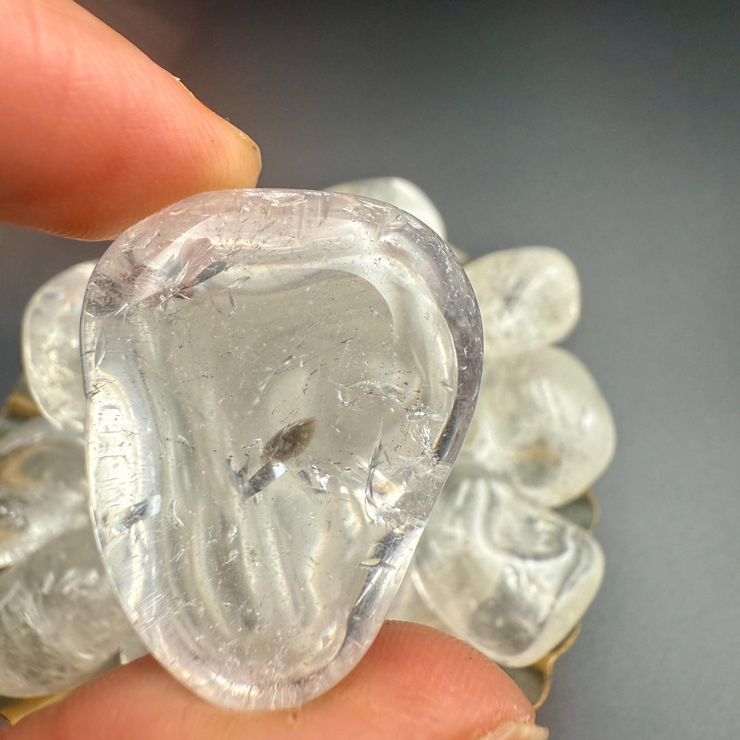 Clear Quartz Tumbled Stone – Master Healer Crystal for Energy Amplification, Clarity, Manifestation & Balance