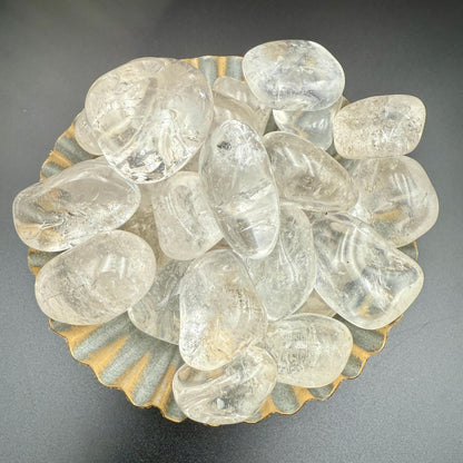 Clear Quartz Tumbled Stone – Master Healer Crystal for Energy Amplification, Clarity, Manifestation & Balance