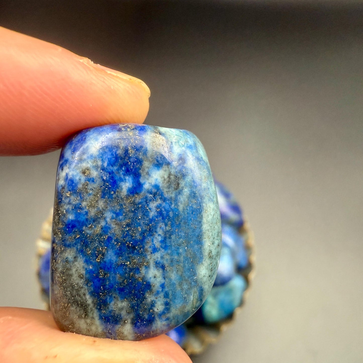Lapis Lazuli Tumbled Stone – Natural Crystal for Wisdom, Truth, Intuition & Inner Power