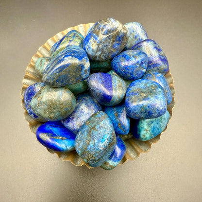 Lapis Lazuli Tumbled Stone – Natural Crystal for Wisdom, Truth, Intuition & Inner Power