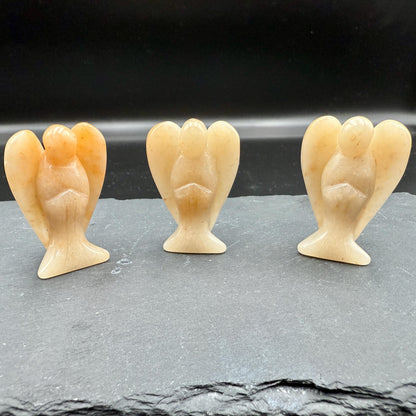 Yellow Jade Angel – Crystal of Joy, Confidence & Good Fortune (2")