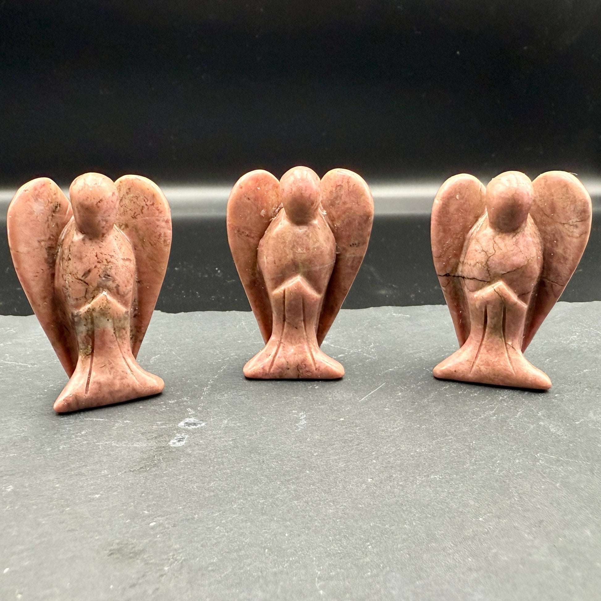Pink Rhodonite Angel – Crystal of Compassion, Healing & Emotional Strength (2")