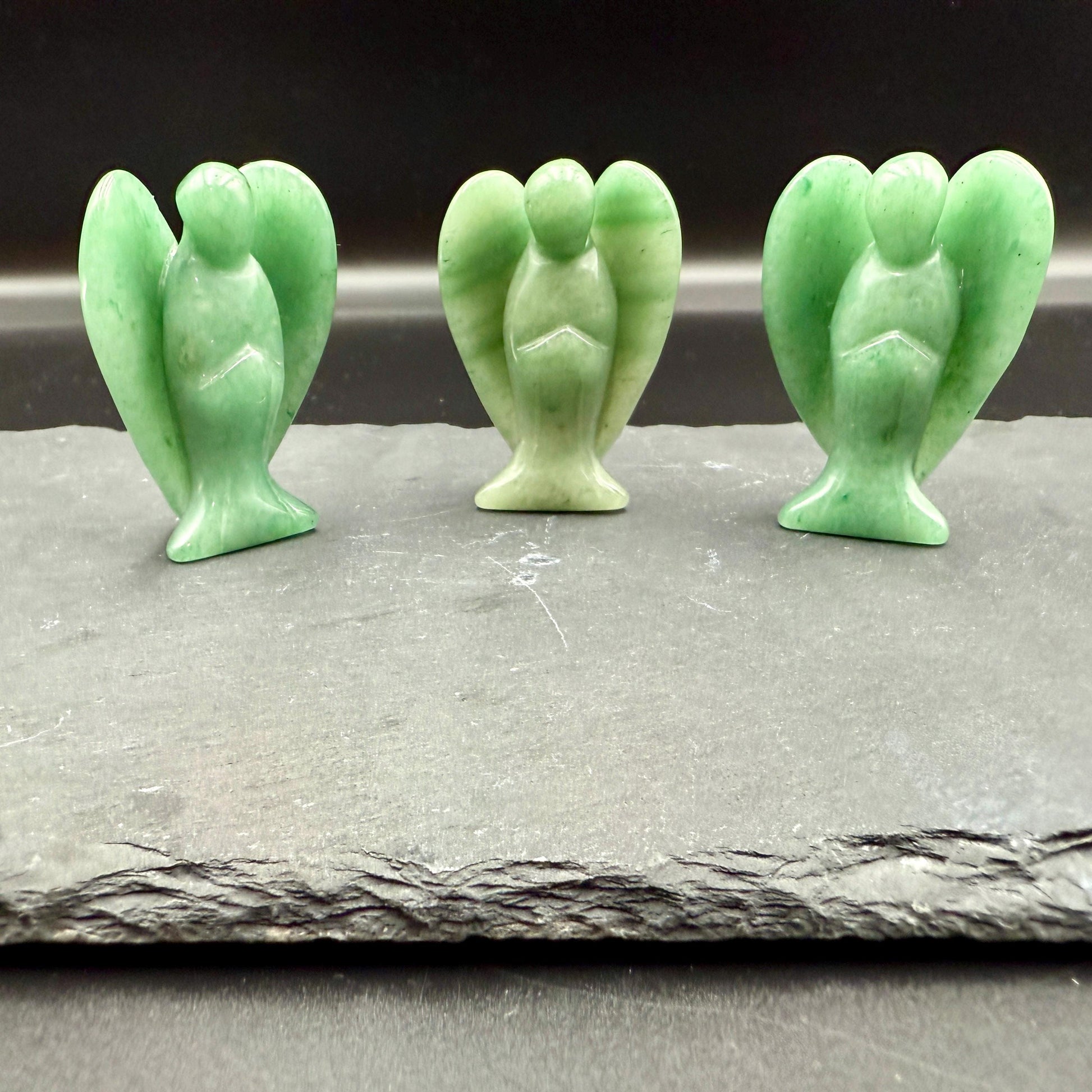 Green Aventurine Guardian Angel – Crystal of Luck, Harmony & Emotional Healing (2")