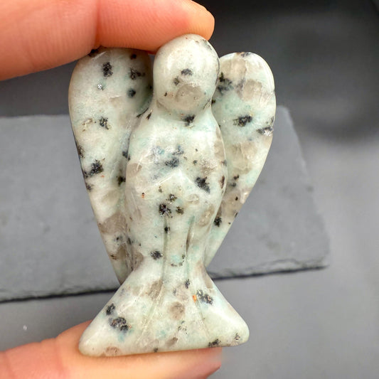 Kiwi Jasper Guardian Angel – Crystal of Nurturing, Balance & Emotional Upliftment (2")