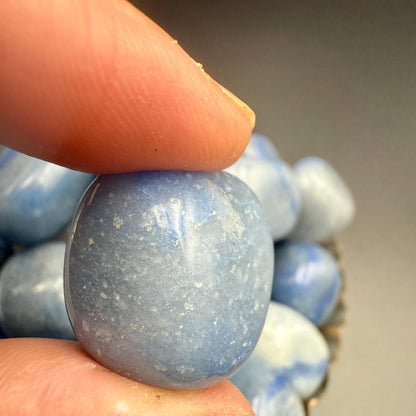 Blue Aventurine Tumbled Stone – Natural Crystal for Focus, Confidence, Inner Strength & Mental Clarity