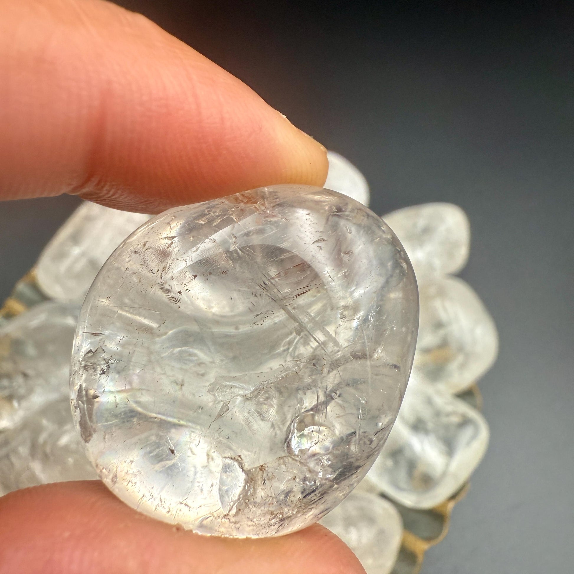 Clear Quartz Tumbled Stone – Master Healer Crystal for Energy Amplification, Clarity, Manifestation & Balance