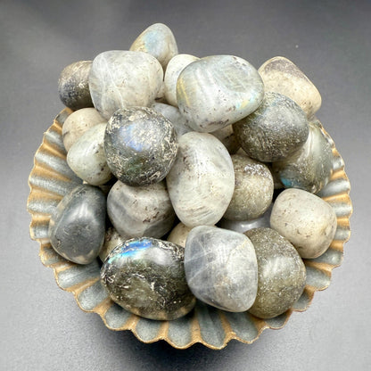 Labradorite Tumbled Stone – Natural Crystal for Intuition, Protection, Transformation & Magic