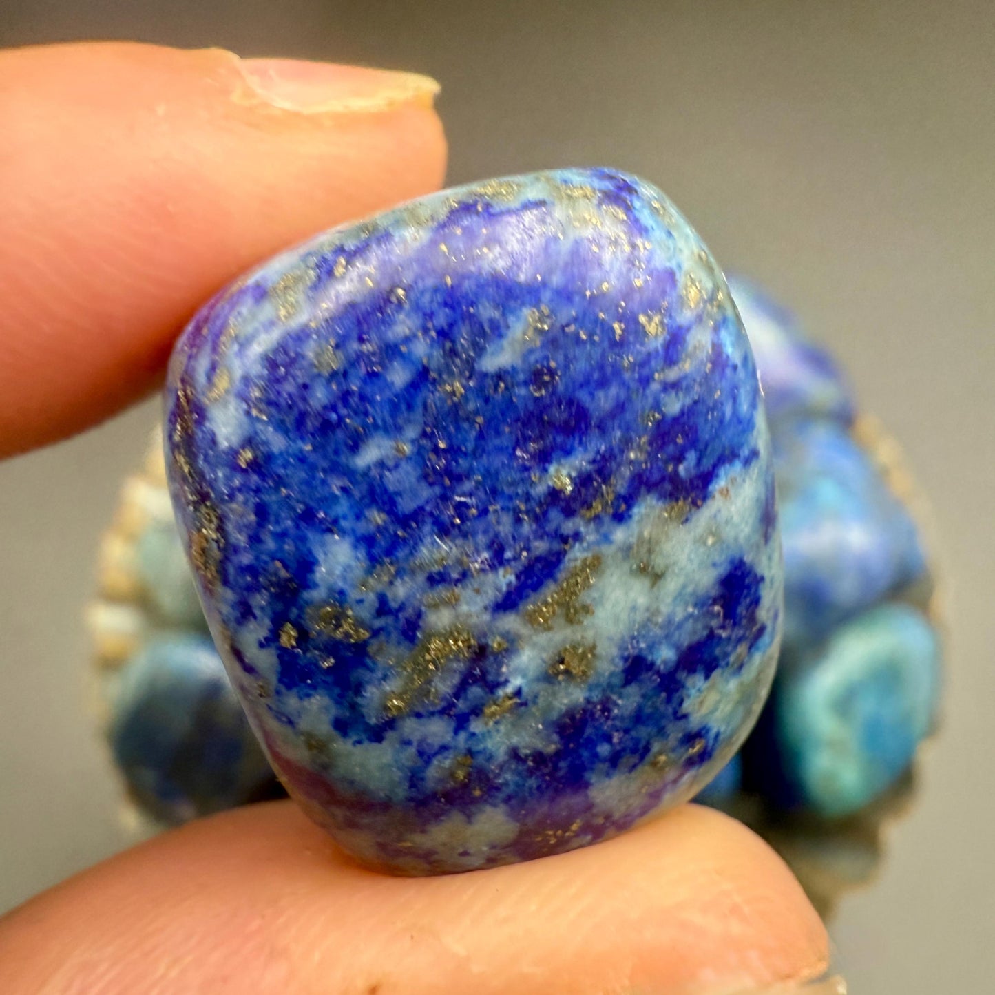 Lapis Lazuli Tumbled Stone – Natural Crystal for Wisdom, Truth, Intuition & Inner Power