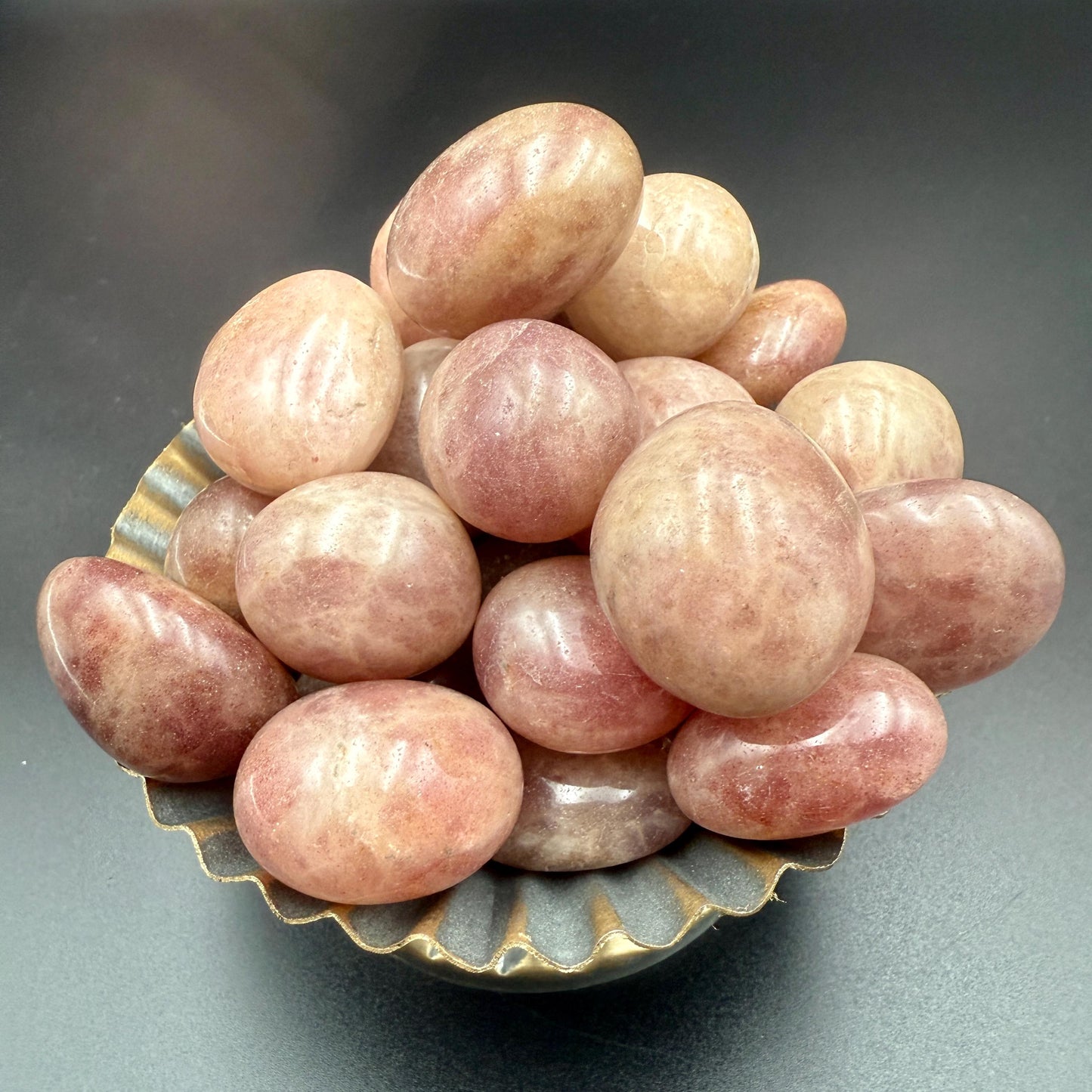 Red Strawberry Quartz Tumbled Stone – Natural Crystal for Love, Joy, Positive Energy & Emotional Healing