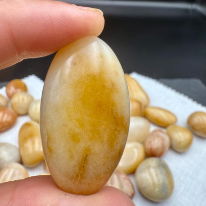 Yellow Jasper Tumbled Stone – Natural Crystal for Confidence, Protection, Strength & Positive Energy