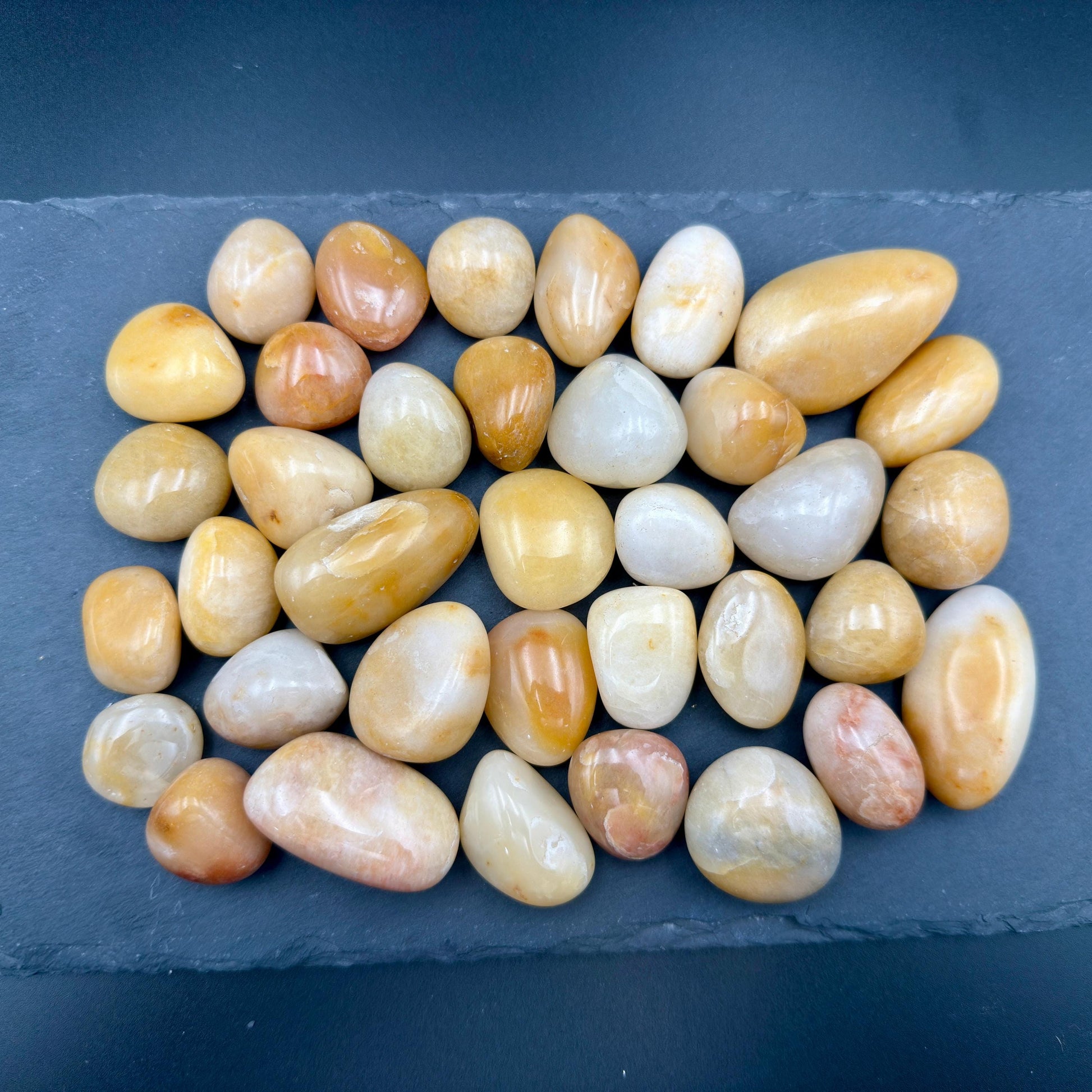 Yellow Jasper Tumbled Stone – Natural Crystal for Confidence, Protection, Strength & Positive Energy