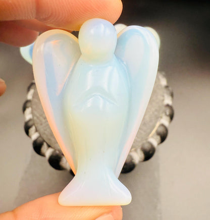 Opalite Angel – Crystal of Calm, Hope & Emotional Harmony (2")