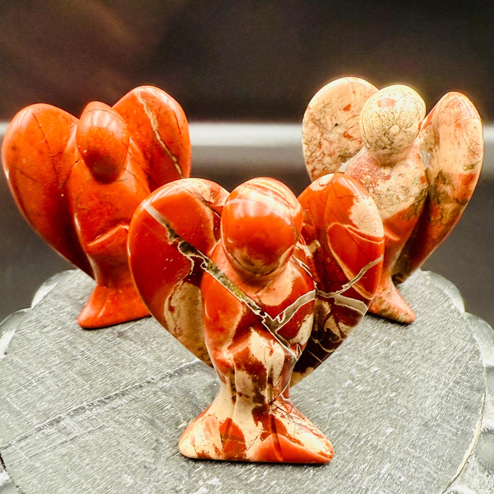 Red Jasper Angel – Crystal of Strength, Grounding & Stability (2")