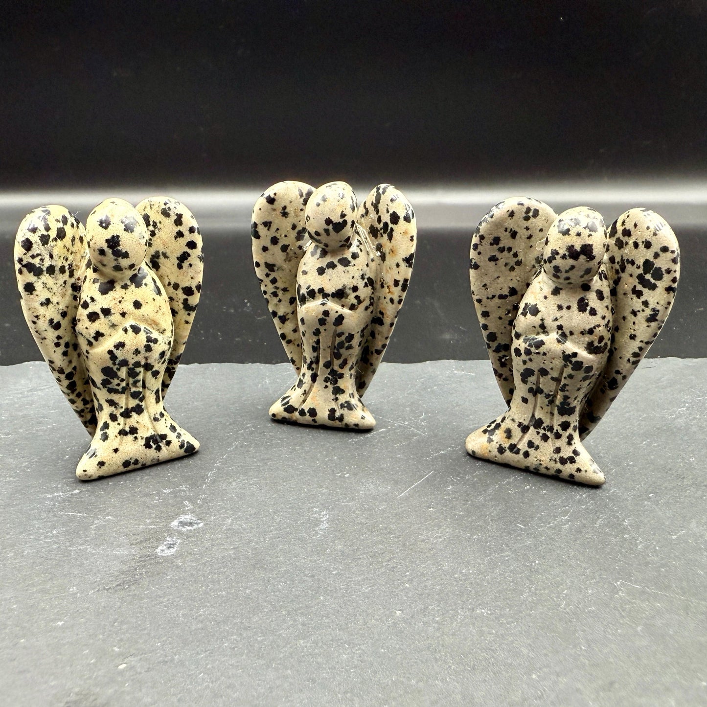 Dalmatian Jasper Angel – Crystal of Joy, Protection & Playful Energy (2")