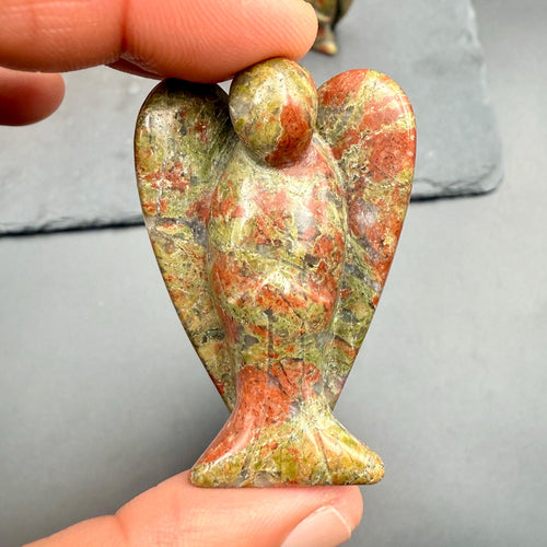 Unakite Angel – Crystal of Emotional Healing, Balance & Heart Renewal (2")