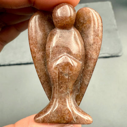 Strawberry Quartz Angel – Crystal of Love, Joy & Emotional Healing (2")