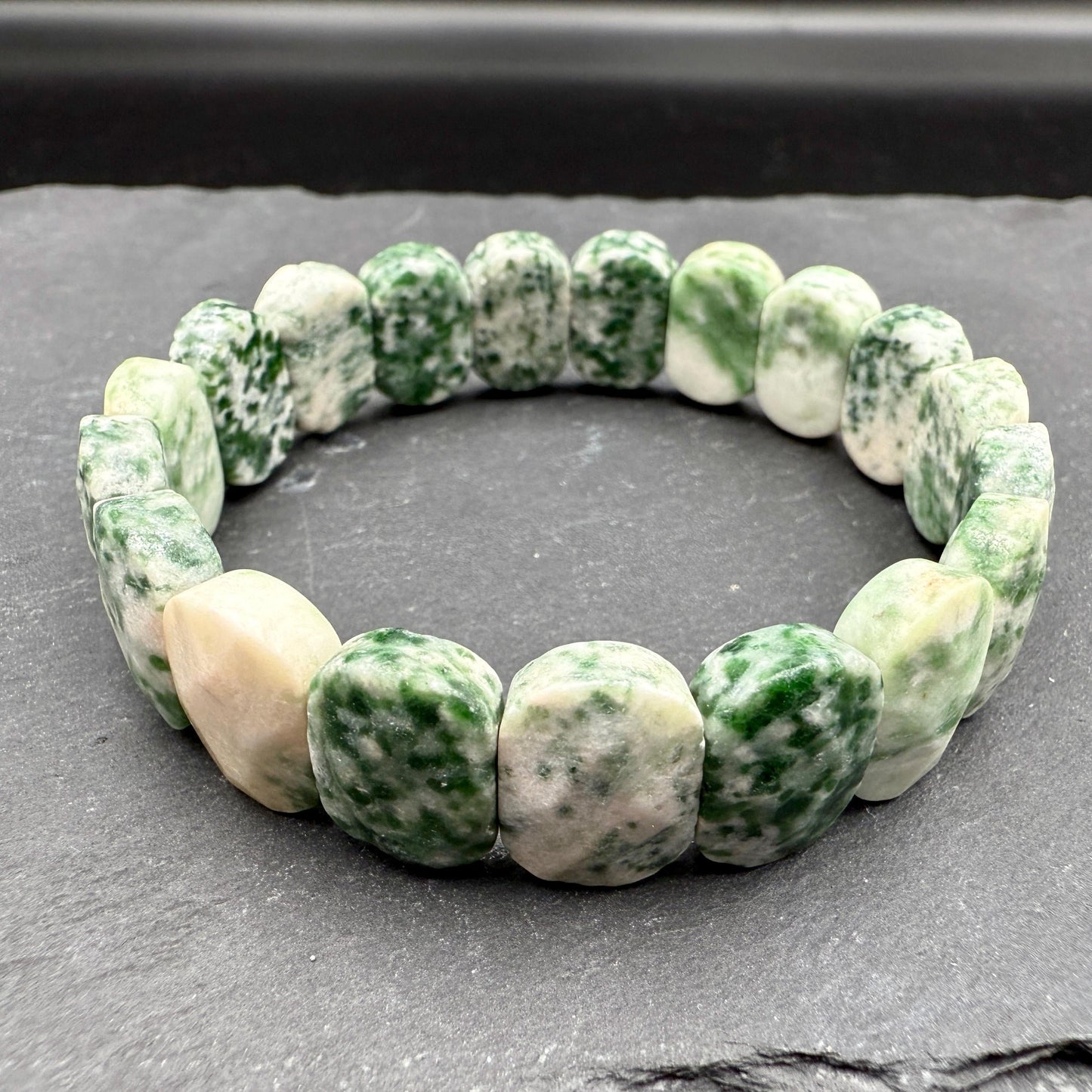 Tree Agate Bracelet – Oval Faceted