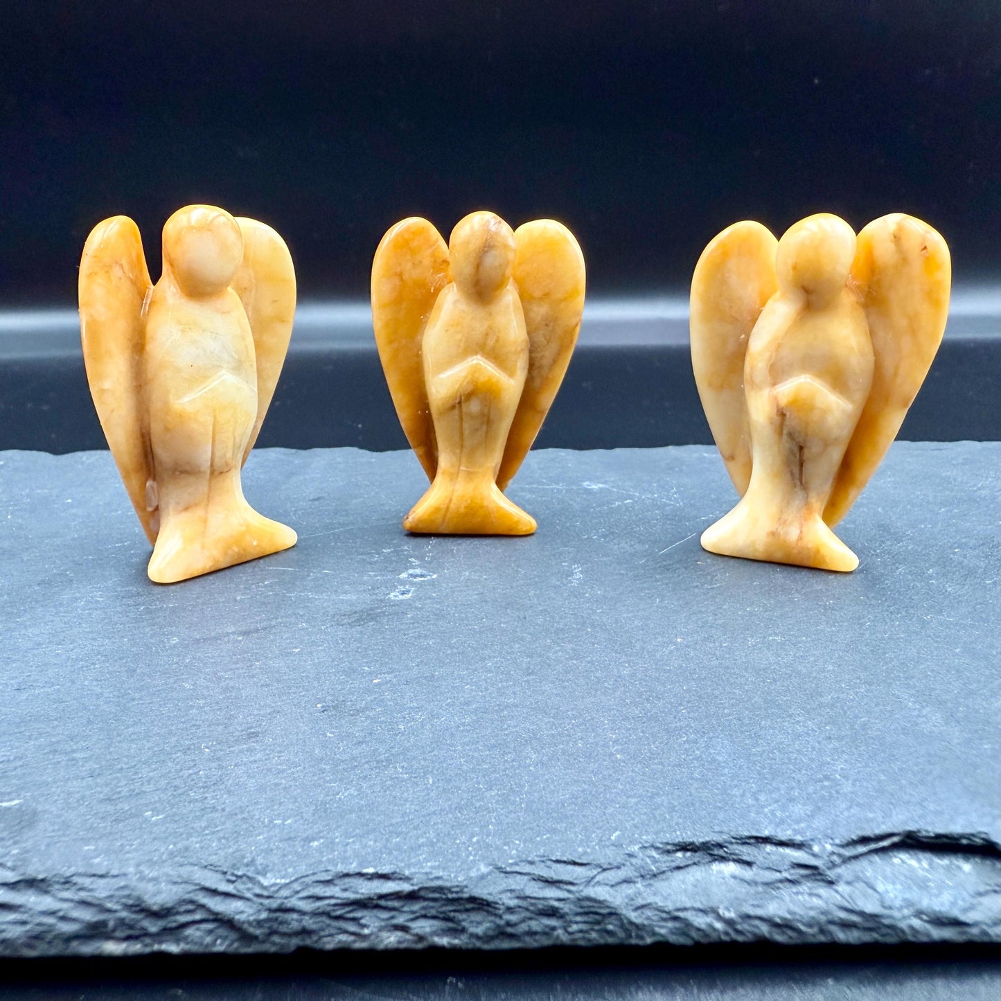 Yellow Jasper Angel – Crystal of Confidence, Protection & Emotional Strength (2")