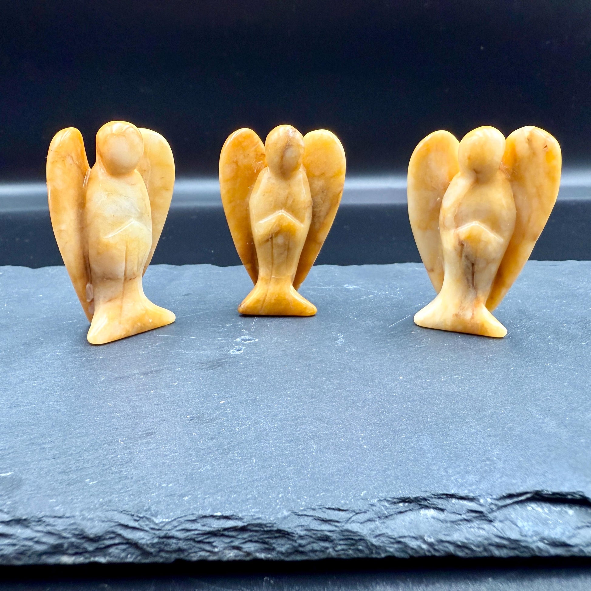 Yellow Jasper Angel – Crystal of Confidence, Protection & Emotional Strength (2")