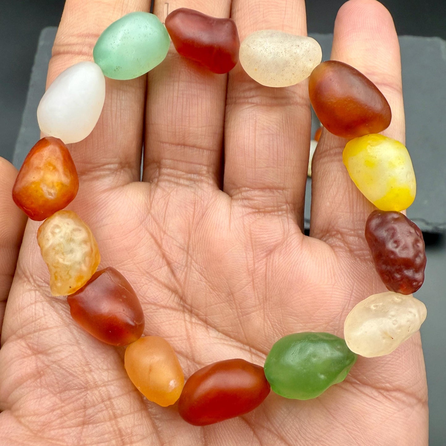 Gobi Desert Agate Bracelet 12x10MM • Natural Desert Stone • Grounding, Protection & Earth Energy Healing Jewelry