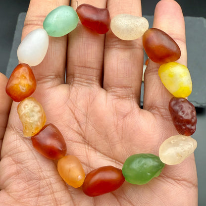 Gobi Desert Agate Bracelet 12x10MM • Natural Desert Stone • Grounding, Protection & Earth Energy Healing Jewelry