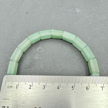 Green Aventurine Bracelet 11MM – Square Pyramid Cut Crystal for Luck, Prosperity & Emotional Harmony