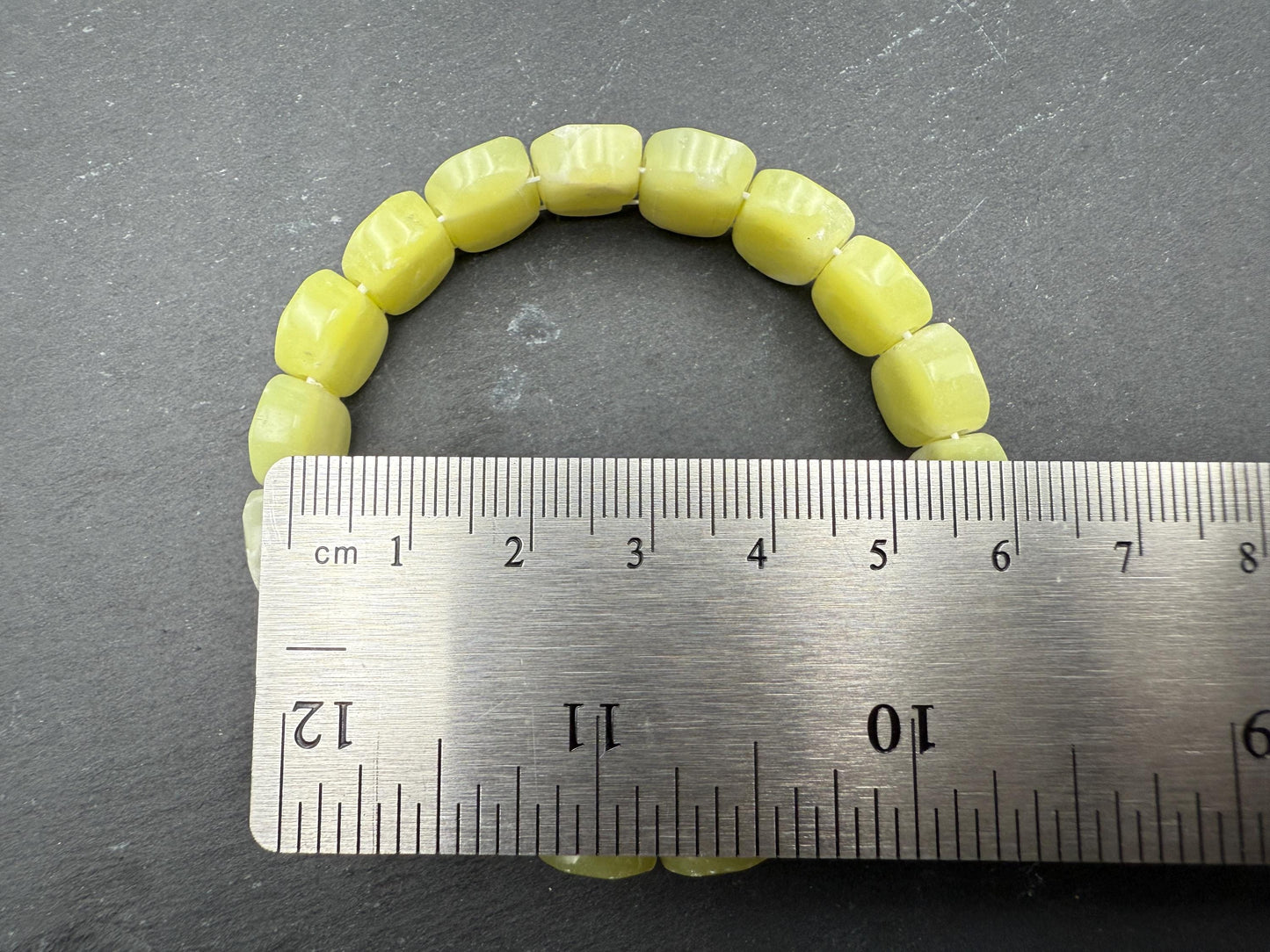 Yellow Jade Oval Faceted Bracelet 10x15MM • Natural Lemon Jade Crystal • Joy, Luck & Emotional Balance Healing Jewelry