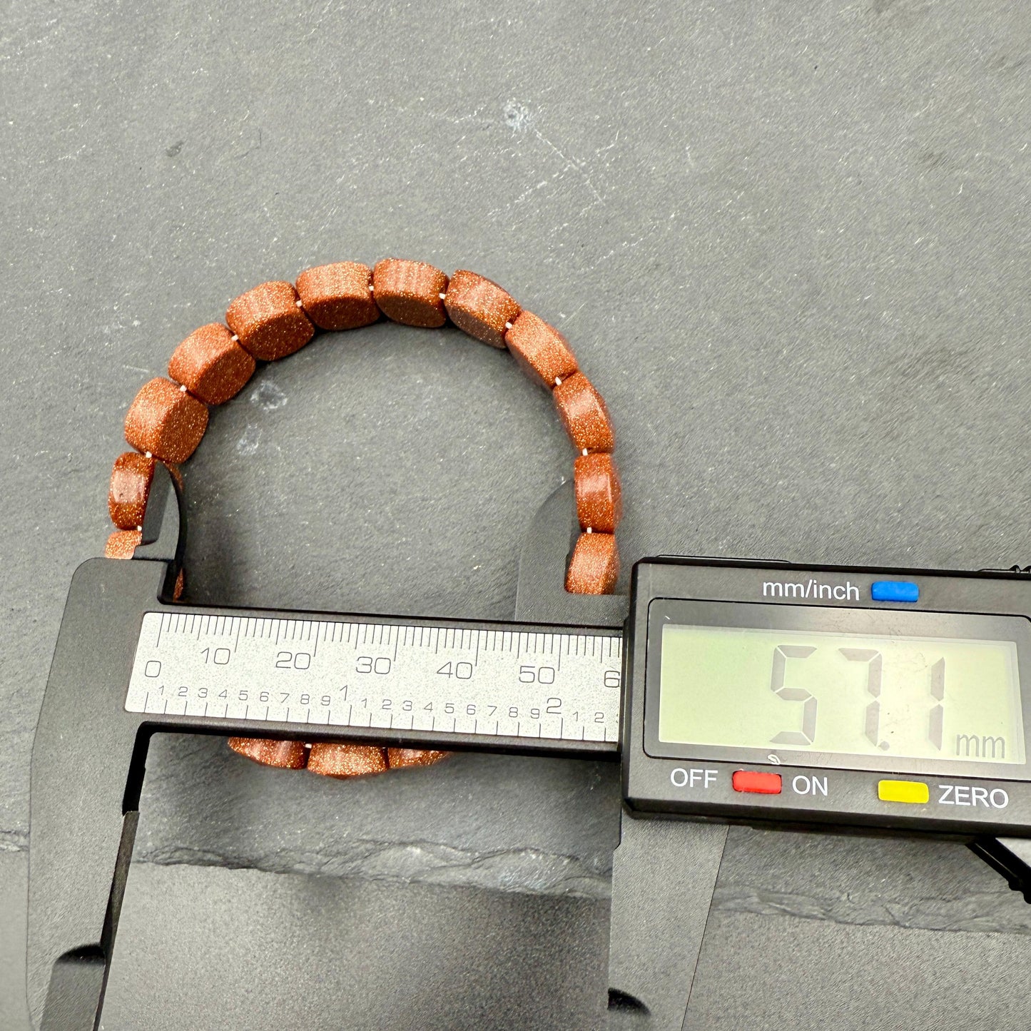 Red Goldstone Oval Faceted Bracelet 10x15MM • Copper Sparkle Crystal • Motivation, Vitality & Positive Energy Jewelry