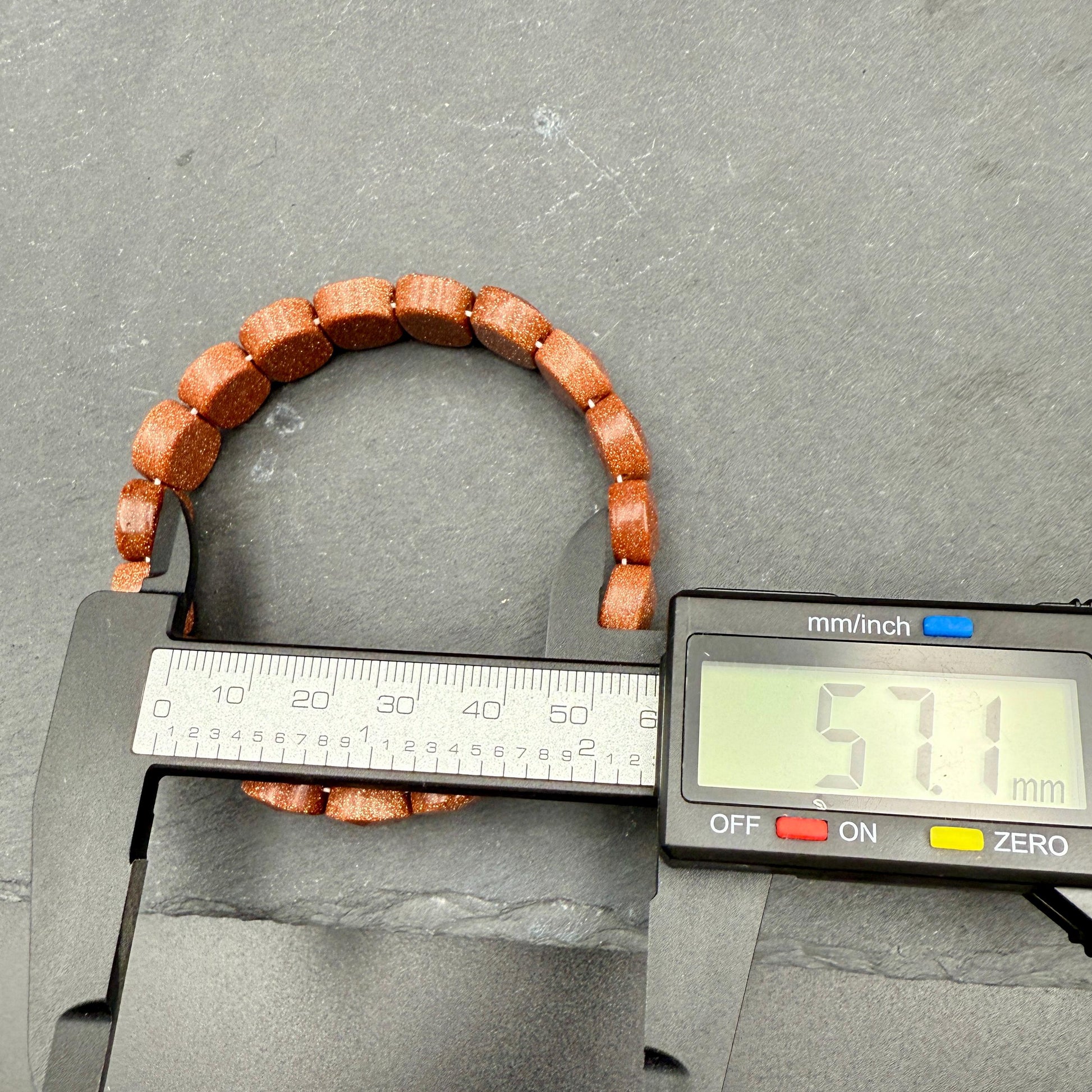 Red Goldstone Oval Faceted Bracelet 10x15MM • Copper Sparkle Crystal • Motivation, Vitality & Positive Energy Jewelry
