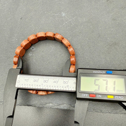 Red Goldstone Oval Faceted Bracelet 10x15MM • Copper Sparkle Crystal • Motivation, Vitality & Positive Energy Jewelry