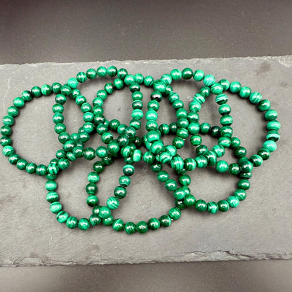 AAA Malachite Bracelet – Natural Stone for Protection, Transformation & Heart Healing